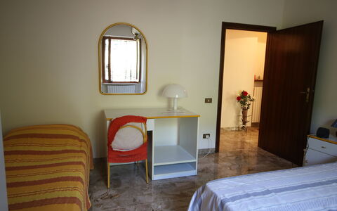 Il Paradiso tra Gli Ulivi: Furniture, Flooring, Bedroom, Floor, Wood, Bed, Interior Design, Bed Sheet, Room, Bedding