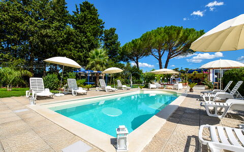 Villa Didymos: Resort, Swimming Pool, Umbrella, Garden, Shade, Sunlounger, Landscaping, Eco Hotel, Resort Town, Outdoor Furniture