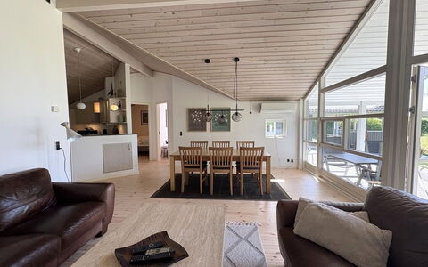 Veljan - 300M from the Sea: Flooring, Interior Design, Floor, Wood, Ceiling, Furniture, Wood Flooring, Couch, Home, Living Room