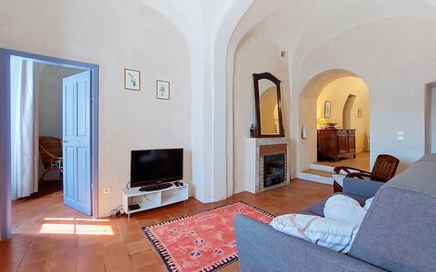 Casa Memmi Mouriès: Furniture, Interior Design, Flooring, Floor, Ceiling, Room, Lighting, Chair, Living Room, Couch