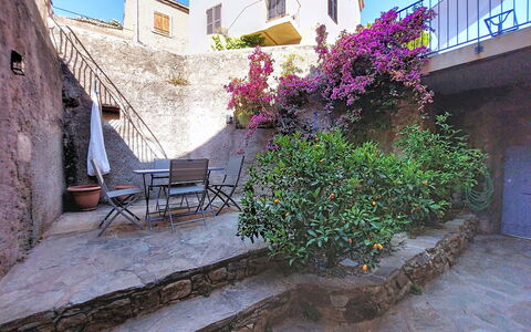 Casa Memmi Mouriès: Wall, Flowerpot, Stairs, Houseplant, Flagstone, Courtyard, Balcony, Cobblestone