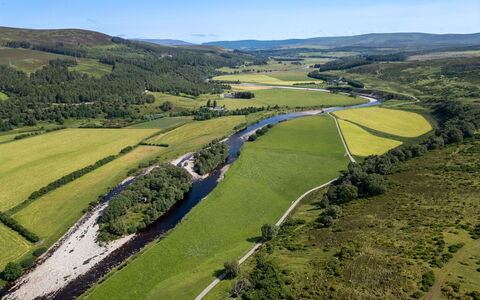 Strathnoon: Body Of Water, Natural Landscape, Landscape, Plain, Grassland, Bank, Watercourse, River, Aerial Photography, Bird'S-Eye View