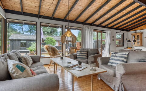 Thorunn - 250M from the Sea: Furniture, Wood, Interior Design, Couch, Ceiling, Flooring, Floor, Living Room, Home, Hardwood
