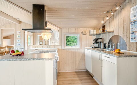 Esalina - 800M from the Sea: Wood, Kitchen, Interior Design, Ceiling, Countertop, Flooring, Kitchen Appliance, Home, Furniture, Major Appliance
