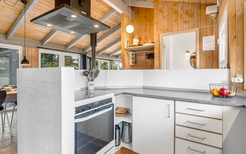 Gertrud - 800M from the Sea: Kitchen, Wood, Interior Design, Ceiling, Flooring, Countertop, Major Appliance, Kitchen Appliance, Floor, Room