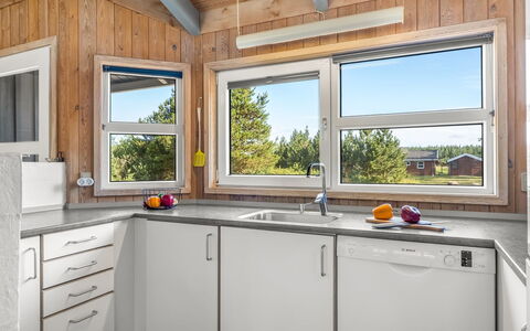 Gertrud - 800M from the Sea: Kitchen, Wood, Interior Design, Major Appliance, Kitchen Appliance, Countertop, Flooring, Kitchen Sink, Home, Plumbing Fixture