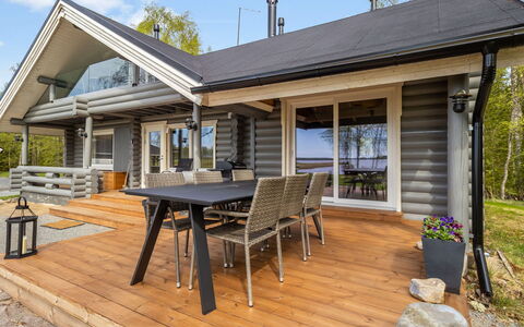 Villa Praava a: Wood, Cottage, Home, Siding, Porch, Deck, Hardwood, Garden Buildings, Log Cabin, Plank