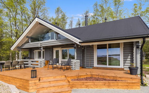 Villa Praava B: Wood, Home, Cottage, Siding, Porch, Lumber, Hardwood, Deck, Log Cabin, Garden Buildings
