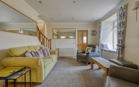 Thistle Cottage: Furniture, Interior Design, Couch, Wall, Flooring, Wood, Floor, Ceiling, Room, Living Room