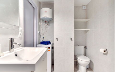 Cannes: Toilet Seat, Bathroom, Plumbing Fixture, Toilet, Flooring, Floor, Sink, Plumbing, Interior Design, Tap