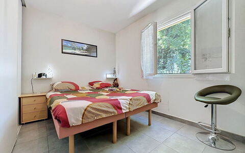 Villa des Amoureux: Furniture, Interior Design, Bed, Room, Bedroom, Floor, Flooring, Ceiling, Wood, Bed Sheet