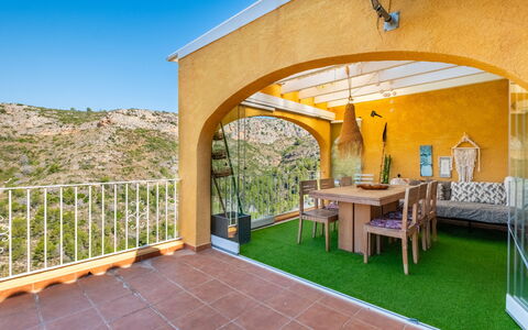 Montecala: Mountain Range, Balcony, Mountain Village