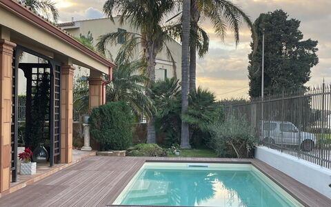 La Villa di Giusy: Swimming Pool, Resort, Composite Material, Eco Hotel, Shade, Water Feature, Estate, Hacienda, Leisure