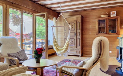 Les Paccots 603: Furniture, Interior Design, Wood, Flooring, Floor, Chair, Lighting, Living Room, Wood Flooring, Room