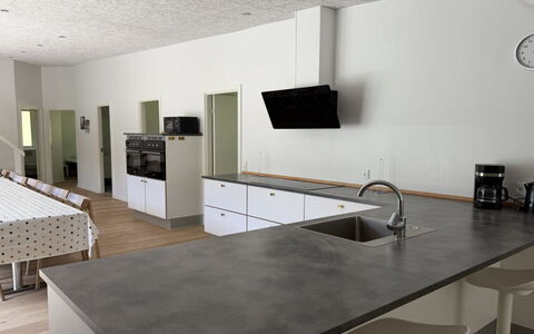 Adisl - 800M from the Sea: Flooring, Countertop, Kitchen, Floor, Wood, Furniture, Interior Design, Kitchen Appliance, Cabinetry, Wood Flooring