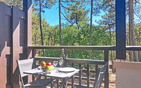 Les 3 Voiles: Wood, Furniture, Chair, Outdoor Furniture, Outdoor Table, Shade, Porch, Backyard, Deck, Wood Stain