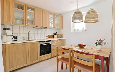 Marina: Furniture, Flooring, Interior Design, Wood, Cabinetry, Countertop, Floor, Kitchen, Room, Lighting