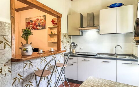Enrico: Furniture, Interior Design, Flooring, Kitchen, Wood, Floor, Countertop, Major Appliance, Ceiling, Room