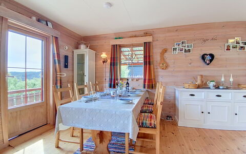 Bjørnbu: Furniture, Interior Design, Flooring, Wood, Floor, Ceiling, Chair, Dining Room, Table, Room