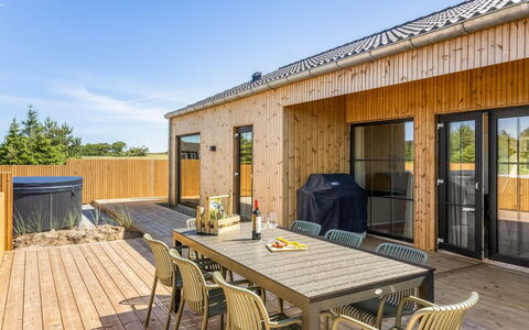 Indra - 800M from the Sea: Furniture, Interior Design, Chair, Outdoor Furniture, Natural Material, Shade, Outdoor Table, Design, Restaurant, Kitchen & Dining Room Table