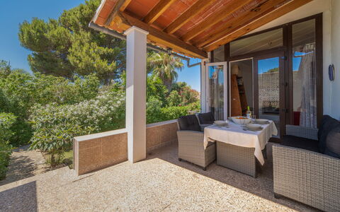 Calma: Furniture, Interior Design, Chair, Outdoor Furniture, Natural Material, Shade, Outdoor Table, Design, Restaurant, Kitchen & Dining Room Table