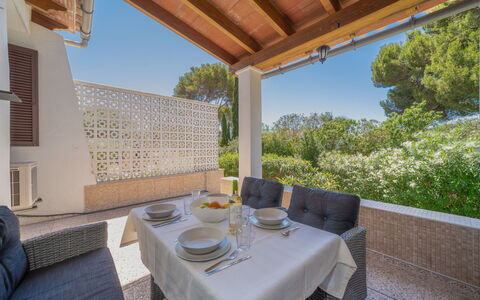 Calma: Furniture, Interior Design, Chair, Outdoor Furniture, Natural Material, Shade, Outdoor Table, Design, Restaurant, Kitchen & Dining Room Table
