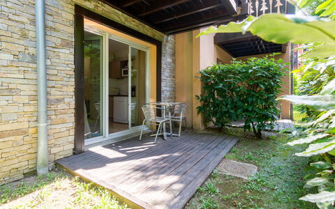 Les Chalets D'Ax: Door, Shade, Porch, Home Door, Garden, Backyard, Wood Stain, Hardwood, Landscaping, Yard