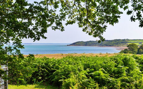 Seascape: Blue, Water, Green, Body Of Water, Vegetation, Natural Landscape, Coast, Horizon, Summer, Coastal And Oceanic Landforms
