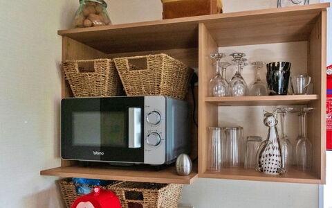 Seascape: Shelving, Shelf, Tableware, Furniture, Kitchen, Serveware, Room, Wood Stain, Cupboard