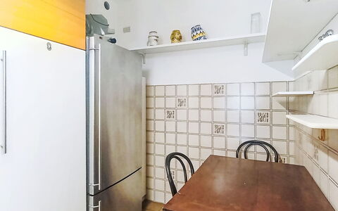 Locanda dei Nonni: Flooring, Floor, Interior Design, Major Appliance, Kitchen, Kitchen Appliance, Ceiling, Room, Tile, Countertop