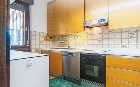 Locanda dei Nonni: Kitchen, Flooring, Countertop, Major Appliance, Kitchen Appliance, Wood, Interior Design, Cabinetry, Floor, Tile