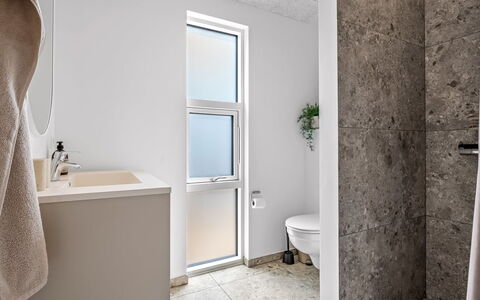 Tayara - 900M from the Sea: Wall, Flooring, Floor, Plumbing Fixture, Ceiling, Plumbing, Bathroom, Sink