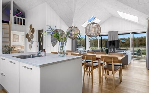Tayara - 900M from the Sea: Wood, Ceiling, Flooring, Interior Design, Floor, Light Fixture, Chandelier, Kitchen, Home, Wood Flooring