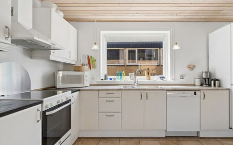 Tanja - 1.5Km from the Sea: Kitchen, Kitchen Appliance, Countertop, Major Appliance, Interior Design, Flooring, Wood, Cabinetry, Furniture, Ceiling