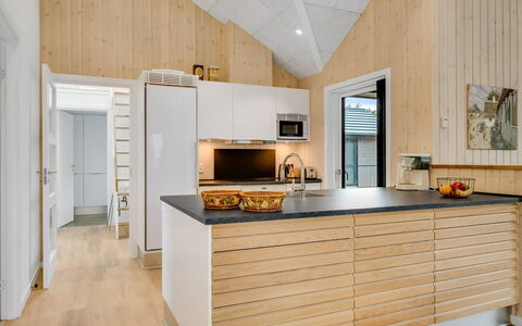 Ylermi - 600M from the Sea: Wood, Flooring, Kitchen, Ceiling, Interior Design, Wood Flooring, Countertop, Floor, Furniture, Home