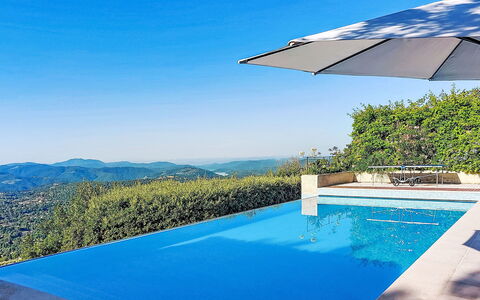 Balcon D'Azur: Swimming Pool, Blue, Resort, Composite Material, Eco Hotel, Outdoor Furniture, Shade, Umbrella, Sunlounger, Villa
