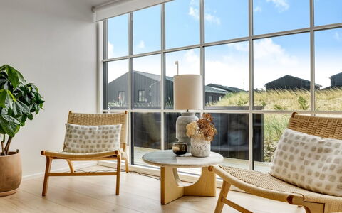 Thorlef - 500M from the Sea: Furniture, Interior Design, Flooring, Floor, Living Room, Chair, Basket, Wicker, Wood Flooring, Flowerpot