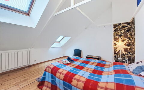 Le Bourg Tressé: Furniture, Bedroom, Interior Design, Wood, Bed, Ceiling, Floor, Flooring, Room, Bedding