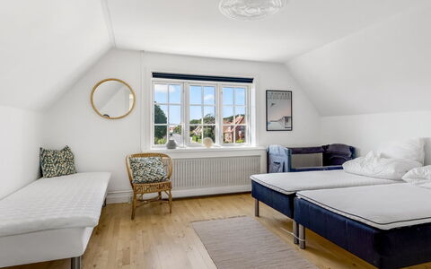 Annagrete - 300M from the Sea: Interior Design, Furniture, Wood, Ceiling, Flooring, Floor, Bed, Bedroom, Room, Home