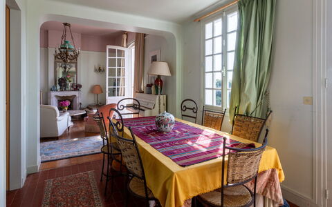 Maison Rose: Furniture, Interior Design, Chair, Flooring, Table, Dining Room, Wood, Floor, Kitchen & Dining Room Table, Room