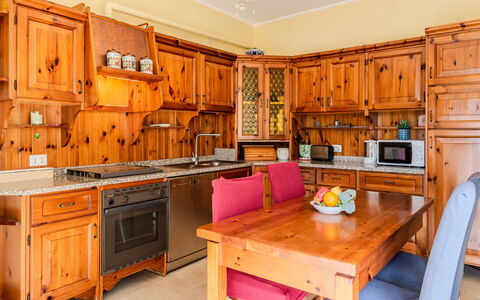 Casa Asia: Cabinetry, Kitchen, Furniture, Wood, Flooring, Interior Design, Kitchen Appliance, Cupboard, Countertop, Drawer