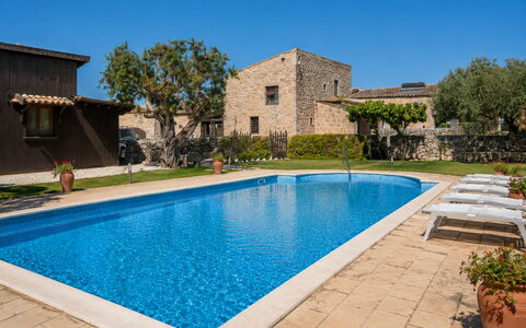 La Muraglia: Blue, Swimming Pool, Resort, Estate, Hacienda, Eco Hotel, Shade, Villa, Outdoor Furniture, Farmhouse