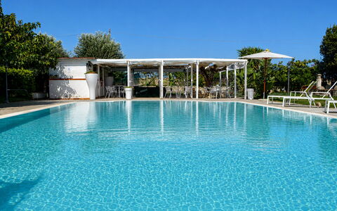 Villa Gertrude: Swimming Pool, Resort, Outdoor Furniture, Composite Material, Shade, Leisure, Eco Hotel, Sunlounger, Hotel, Thermae