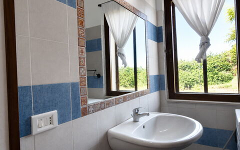 Villa Gertrude: Interior Design, Flooring, Floor, Plumbing Fixture, Room, Bathroom, Sink, Ceiling, Bathroom Sink, Plumbing