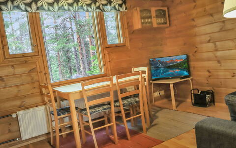 Lähikaltio 317, As. Karpalo: Furniture, Interior Design, Flooring, Floor, Table, Wood, Ceiling, Chair, Room, Couch