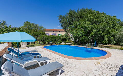 Nina: Blue, Swimming Pool, Outdoor Furniture, Resort, Estate, Shade, Eco Hotel, Hacienda, Landscaping, Sunlounger