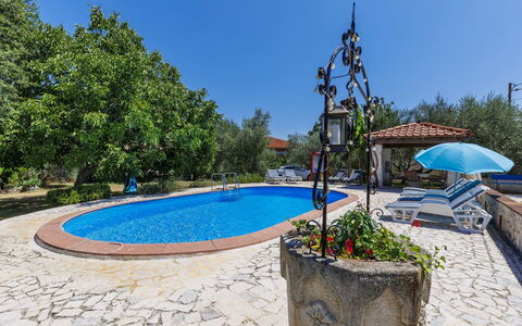Nina: Blue, Outdoor Furniture, Shade, Swimming Pool, Flagstone, Hacienda, Resort, Landscaping, Chair, Eco Hotel