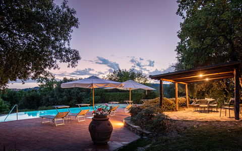 Borgo San Polino: Tree, Swimming Pool, Resort, Garden, Eco Hotel, Shade, Estate, Landscaping, Backyard, Hacienda