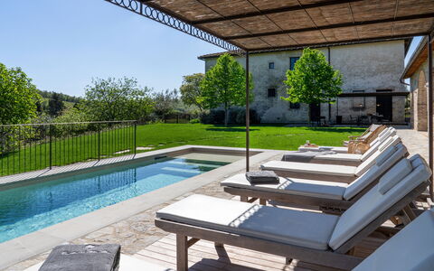 Casa Faraona: Swimming Pool, Architecture, Composite Material, Estate, Outdoor Furniture, Garden, Backyard, Landscaping, Shade, Courtyard