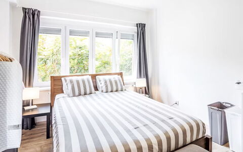 Prague Castle Oasis: Furniture, Bed, Interior Design, Bedroom, Bedding, Bed Sheet, Wood, Linens, Floor, Flooring